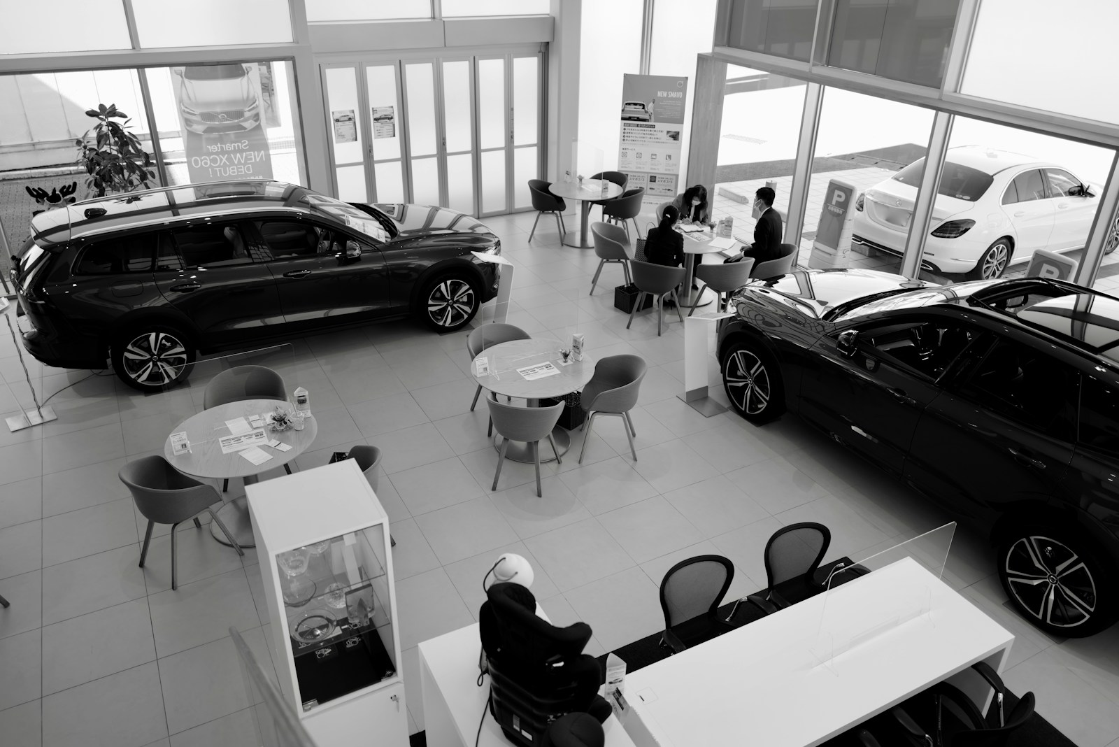 a group of people in a car